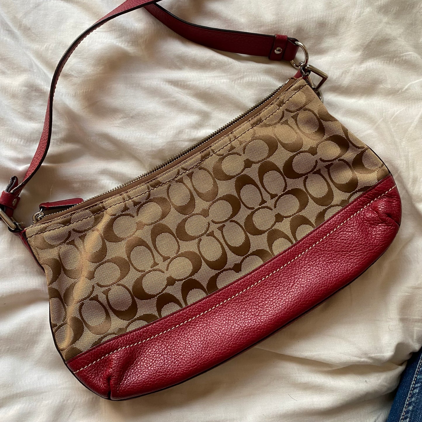 Cherry Red Coach Bag