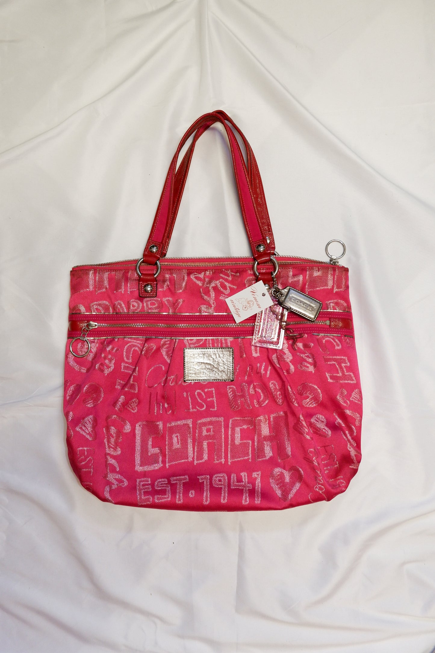 Hot Pink Coach Poppy Tote Bag