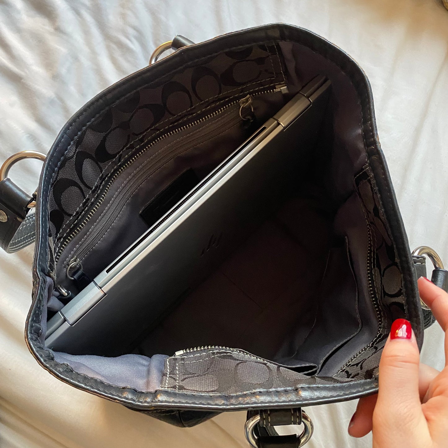 Black Coach Tote Bag