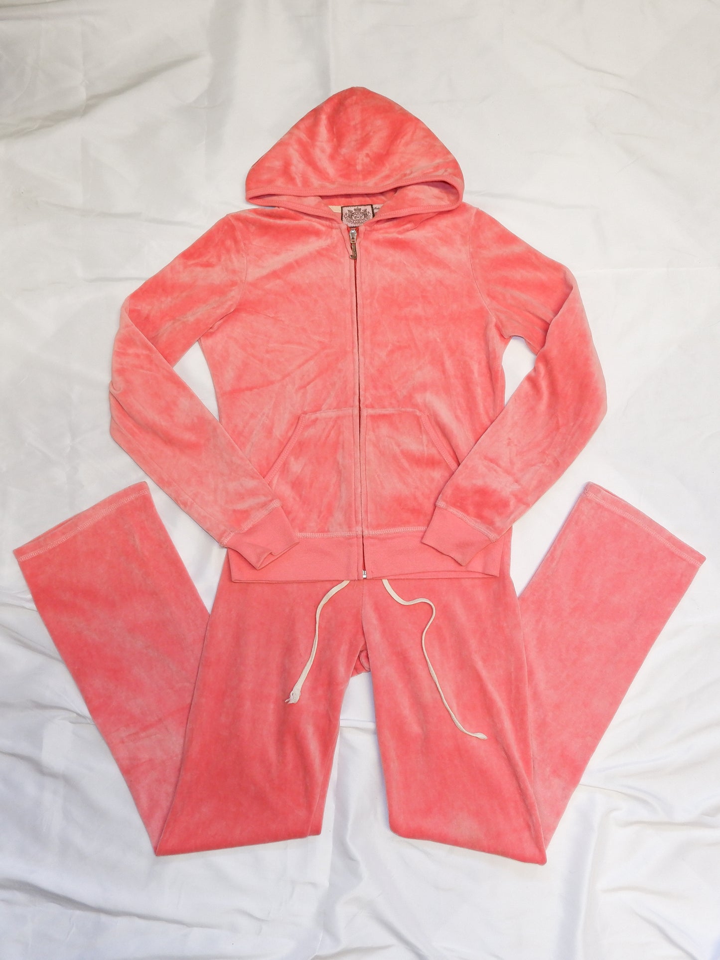 Coral Pink Y2k Juicy Tracksuit