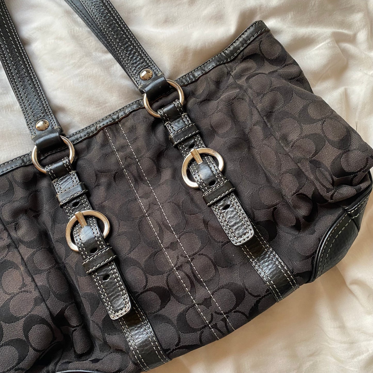 Black Coach Tote Bag