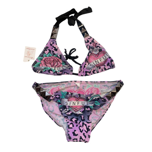 Affliction Leopard Bikini | Size M