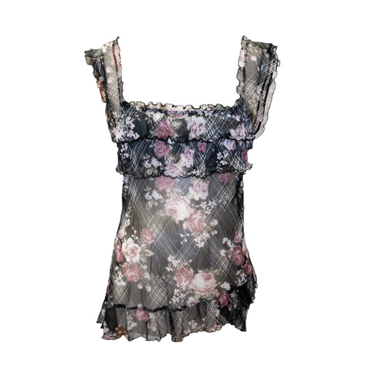 Sheer Y2K Top | Size L/XL