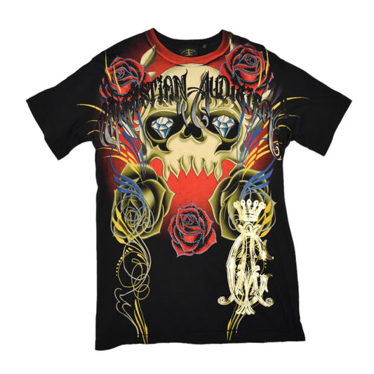 Christian Audigier Skull Tee | Size L