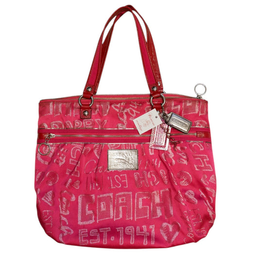 Hot Pink Coach Poppy Tote Bag